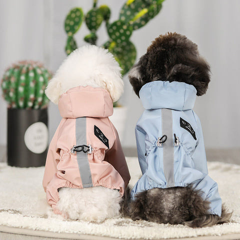 Breathable with Hood Pet Raincoat