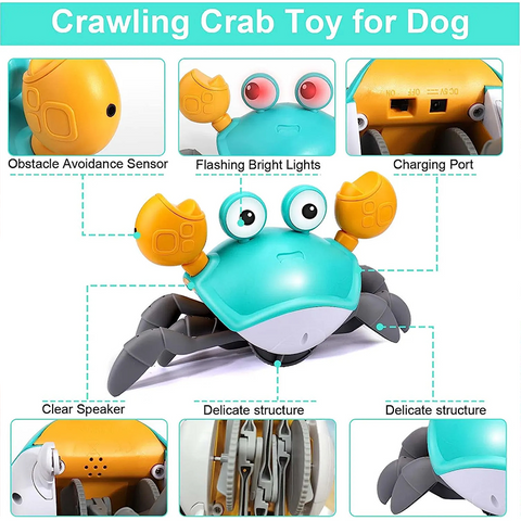 Interactive Dancing Crab Dog Toy