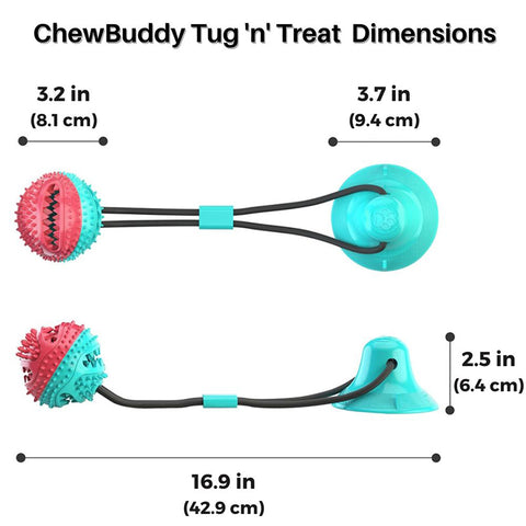 Floor Suction Cup Ball Teeth Cleaning Slow Food Dog Chew Toy