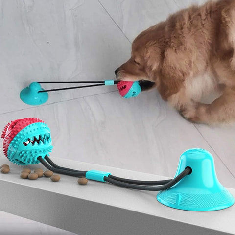 Floor Suction Cup Ball Teeth Cleaning Slow Food Dog Chew Toy