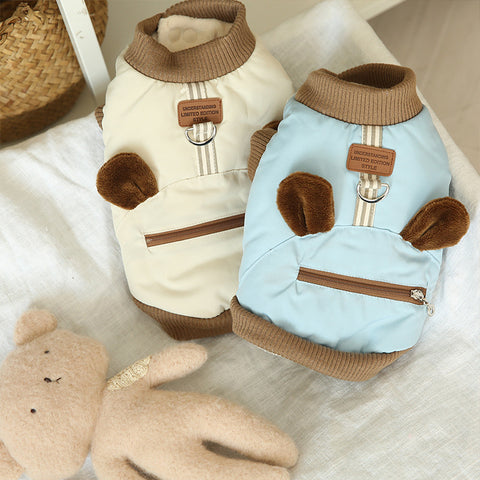 Towable Zippered Bear Pet Coat