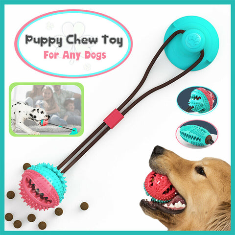 Floor Suction Cup Ball Teeth Cleaning Slow Food Dog Chew Toy