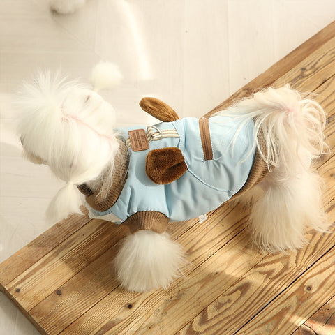 Towable Zippered Bear Pet Coat