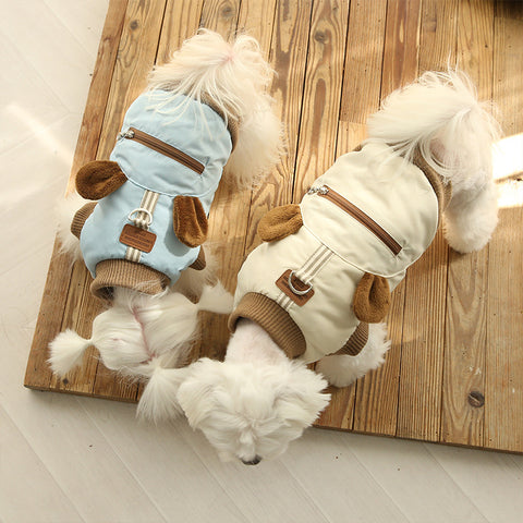 Towable Zippered Bear Pet Coat