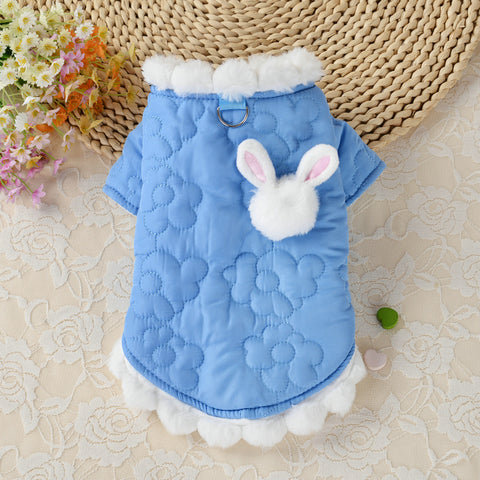 Cartoon Rabbit Cotton Pet Coat