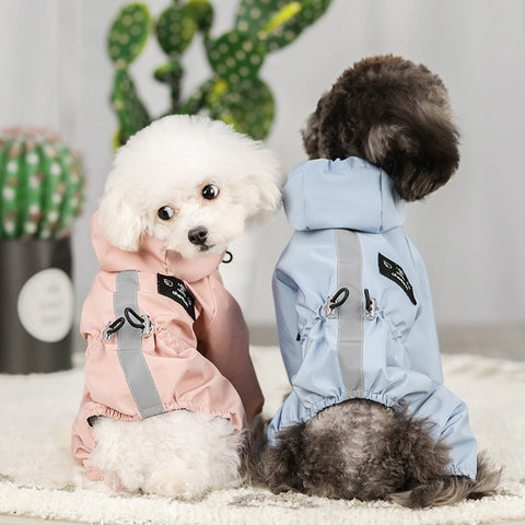 Breathable with Hood Pet Raincoat