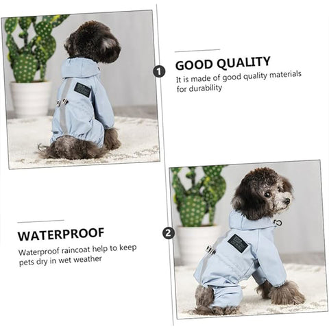 Breathable with Hood Pet Raincoat