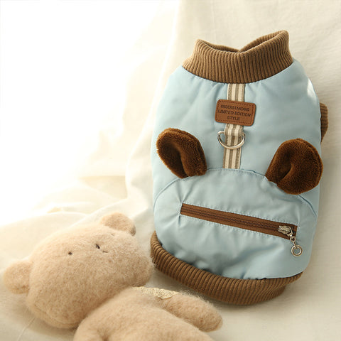 Towable Zippered Bear Pet Coat