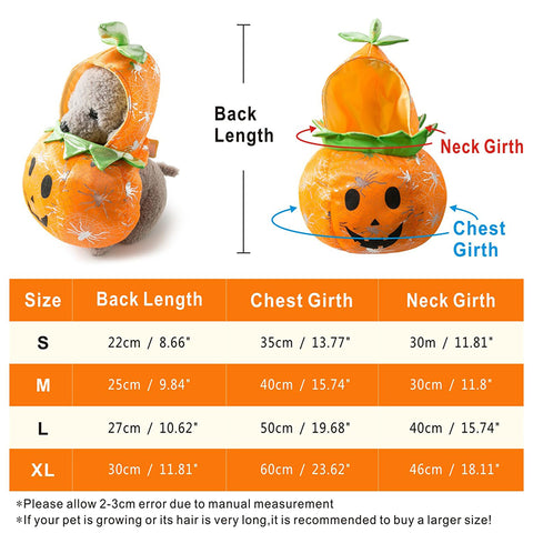 Halloween Pumpkin Pet Cosplay Costume