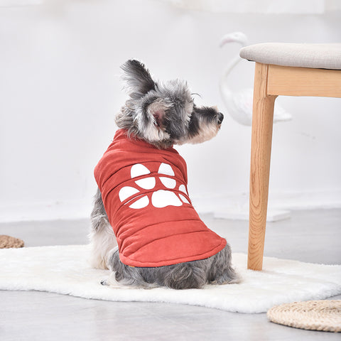 Warm Printed Reversible Pet Jacket