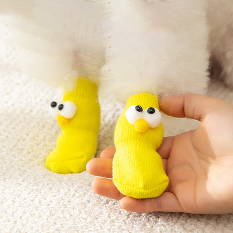 Cartoon Knitted Anti-Slip Dog Cotton Socks