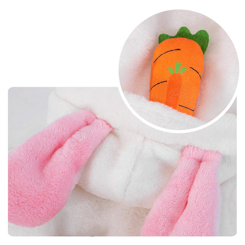 Rabbit Ears Four-legged Fleece Pet Clothes