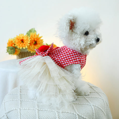 Love Bow Pet Tutu Skirt