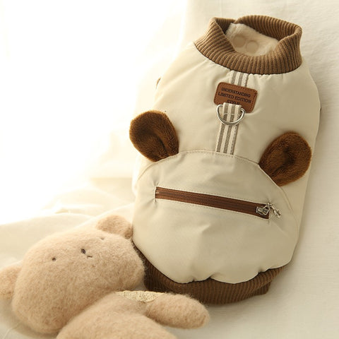 Towable Zippered Bear Pet Coat