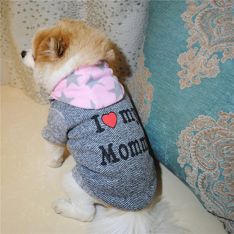 Letter Print Pet Hoodie