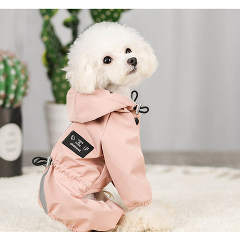 Breathable with Hood Pet Raincoat