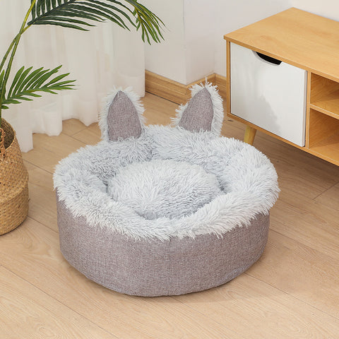 Lovely Rabbit Shape Round Pet Bed