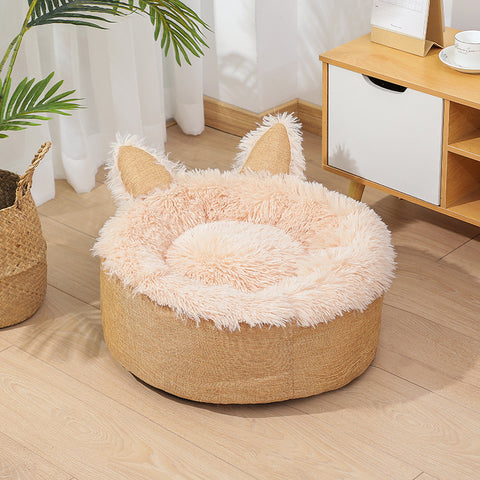 Lovely Rabbit Shape Round Pet Bed