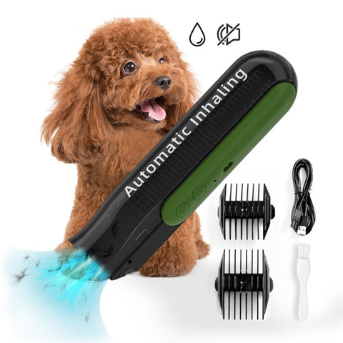 Automatic Inhaling pet hair clipper