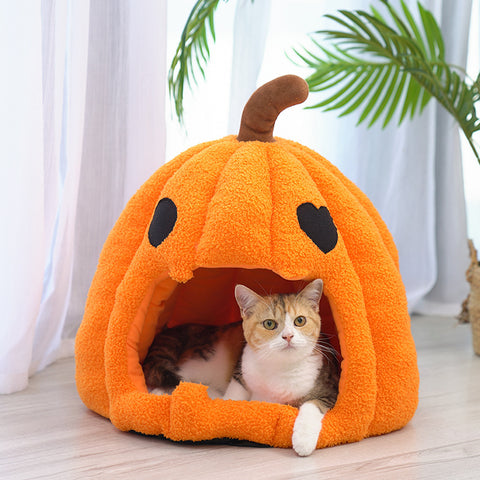 Pumpkin Cat & Dog House