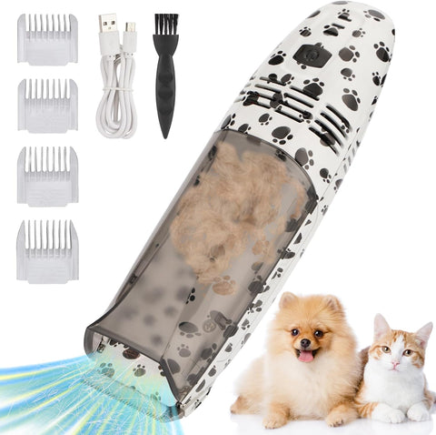 Automatic Inhaling pet hair clipper