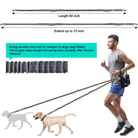 Retractable Hands-Free Traction Rope Dog Walking