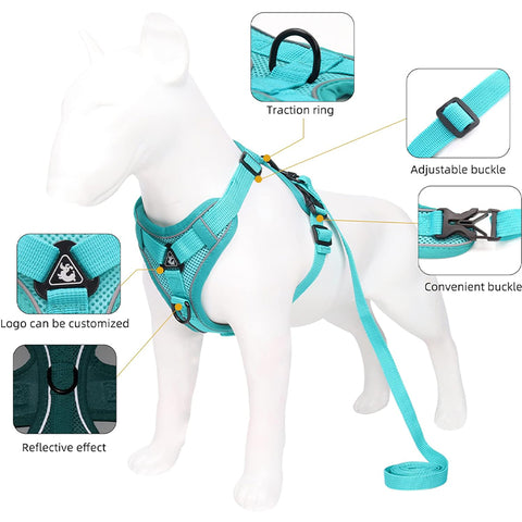 Adjustable Reflective Pet Harness&Leash