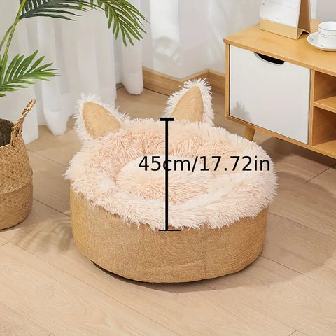 Lovely Rabbit Shape Round Pet Bed