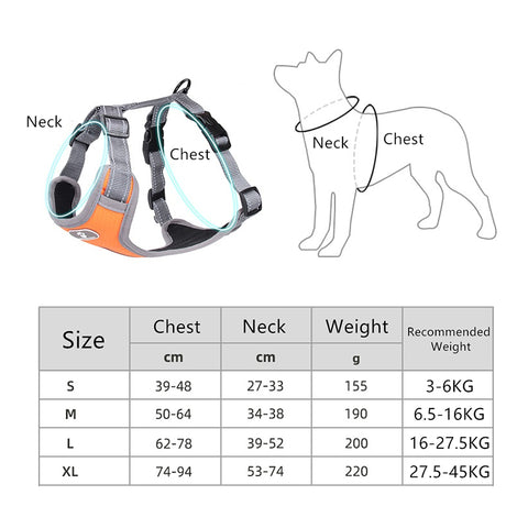 Dog Chest Harness Pet Traction Rope