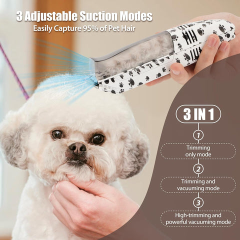 Automatic Inhaling pet hair clipper