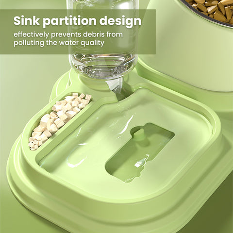 Pet bowl with water dispenser& Slow food mat