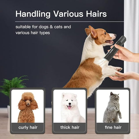 Automatic Inhaling pet hair clipper