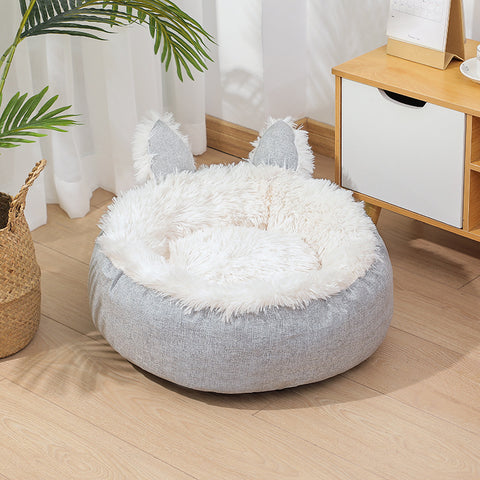 Lovely Rabbit Shape Round Pet Bed